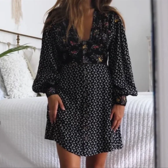 knee length dresses for ladies Free People Free-est Have A Thing For You Mini Dress  White Chocolate  Couture